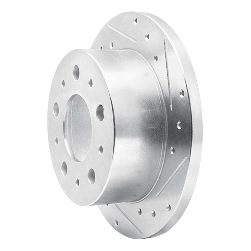 Ram Promaster 2500 Brake Rotor (1) - Rear Right - R1 Concepts - Drilled & Slotted - Silver - `14-`21